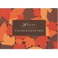 Happy Thanksgiving Leaves Holiday Greeting Card (5"x7")